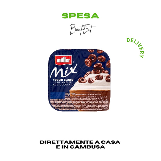 Yogurt Müller Mix Bianco Più Anelli al Cioccolato 150 g