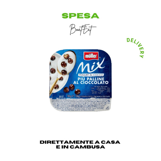 Yogurt Müller Mix al cocco Più Palline al Cioccolato 150 g