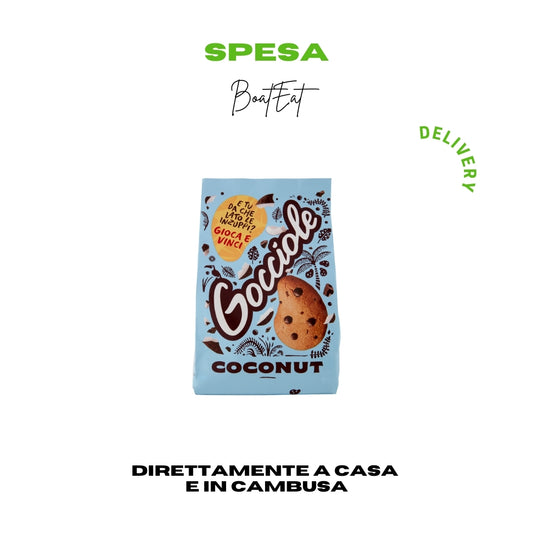 Biscotti Pavesi Gocciole Coconut con Gocce di Cioccolato Fondente e Cocco 320g