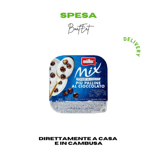 Yogurt Müller Mix al Cocco Più Palline al Cioccolato 150 g