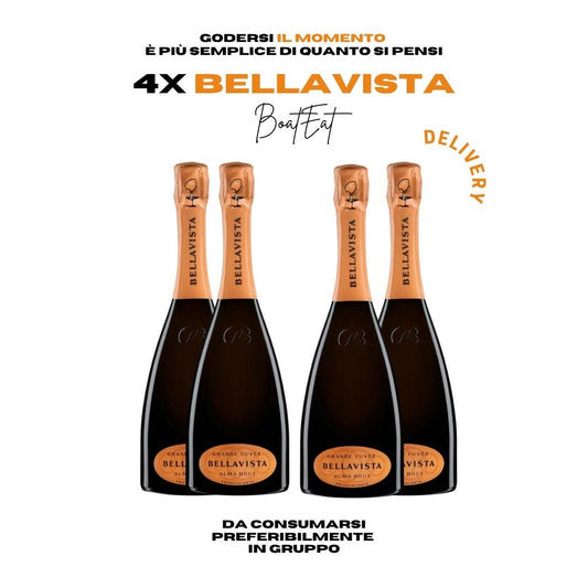 4X Bellavista Brut Alma Gran Cuvée - Franciacorta